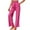 Hot Pink, variant on Summer Pants for Women Ladies Elastic Waist Pants Womens Sweat Nice Work Clothes for Women Summer Loose Fit Casual Slim Athletic Cropped Lounging Business Casual Khaki 2XL