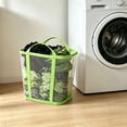 thumbnail image 3 of Storage Bags with Zipper 4 Pack, Large Foldable Clothes Blanket Organizer for Bedding Comforter, Heavy Duty Transparent Moving Bags with Handles, Space Saver for Home Closet, 3 of 5