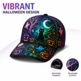 thumbnail image 2 of Halloween Print Baseball Cap Adjustable Snapback for Men Women Curved Brim Classic Casual Daily Hat, 2 of 6