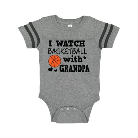 

Inktastic I Watch Basketball with Grandpa Gift Baby Boy Bodysuit