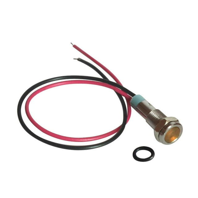 Lámpara Indicadora del Panel del Coche Macarena LED 24V 6m Amarillo Luz Indicadora de Metal
