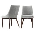 thumbnail image 4 of Chelsea Lane Baxter Linen Dining Chair, Set of 2, Light Gray, 4 of 7