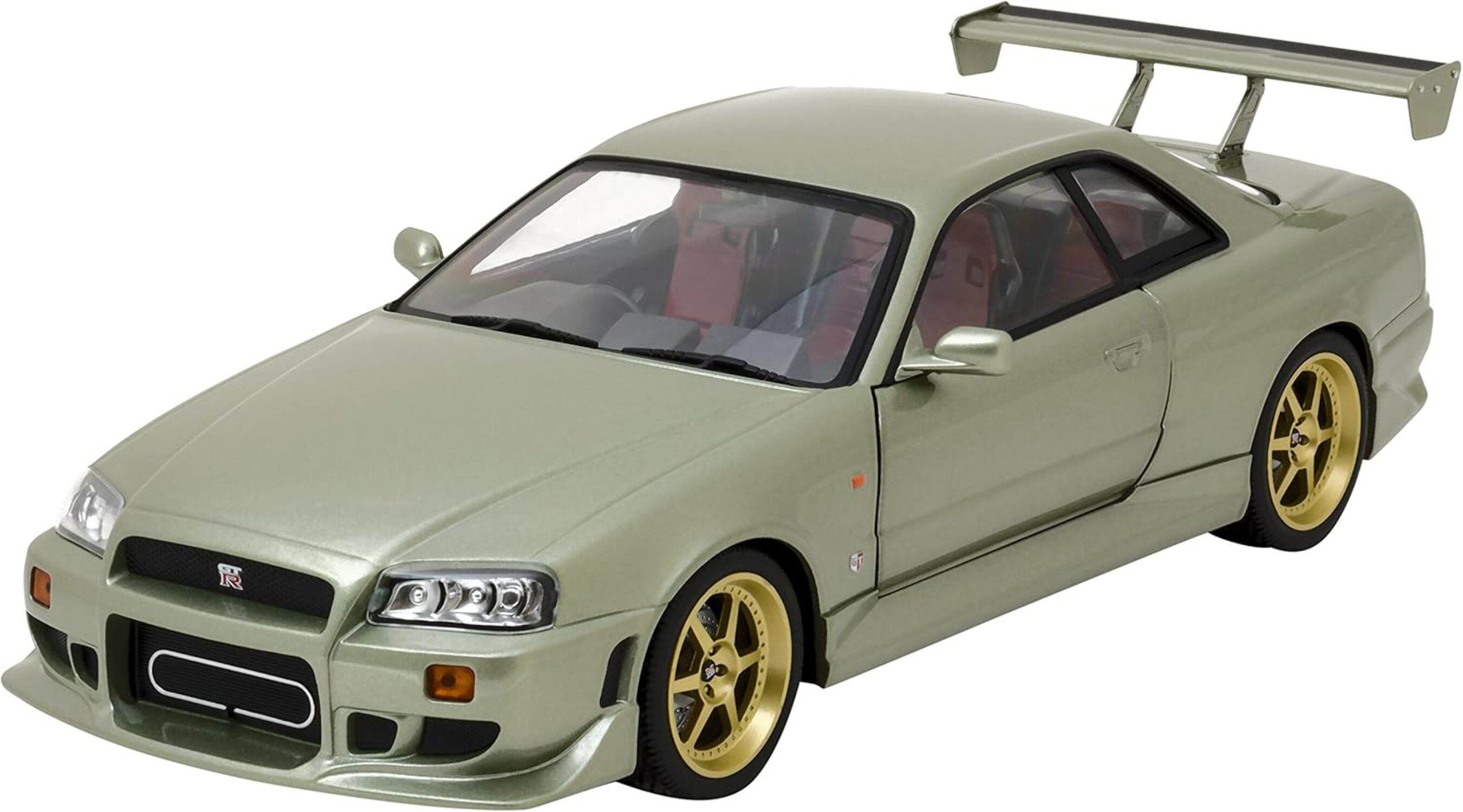 【LEDギミック】GREENLIGHT 1999 SKYLINE GTR Greenlight 1999 Nissan Skyline GT-R (R34) Red w/ Black Hood