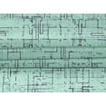 thumbnail image 5 of oneOone Velvet Aquamarine Fabric Geometric Craft Projects Decor Fabric Printed By The Yard 58 Inch Wide-W1, 5 of 5