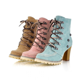 thumbnail image 2 of Botas Retro de moda para mujer, botas coreanas de tacón alto con remaches antideslizantes, botas cortas de talla grande 34-43, 2 of 5