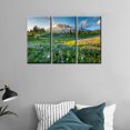 thumbnail image 4 of TISHIRON 3PCS Framed Canvas Wall Art Set,36"x24" Wildflowers at Sunset Canvas Art Decor, 4 of 7