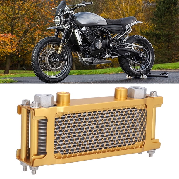 Enfriador De Aceite De Motor De Motocicleta Universal, Enfriador De Aceite De Bicicleta De Pista De Metal Para Motocicleta De 125cc-250cc