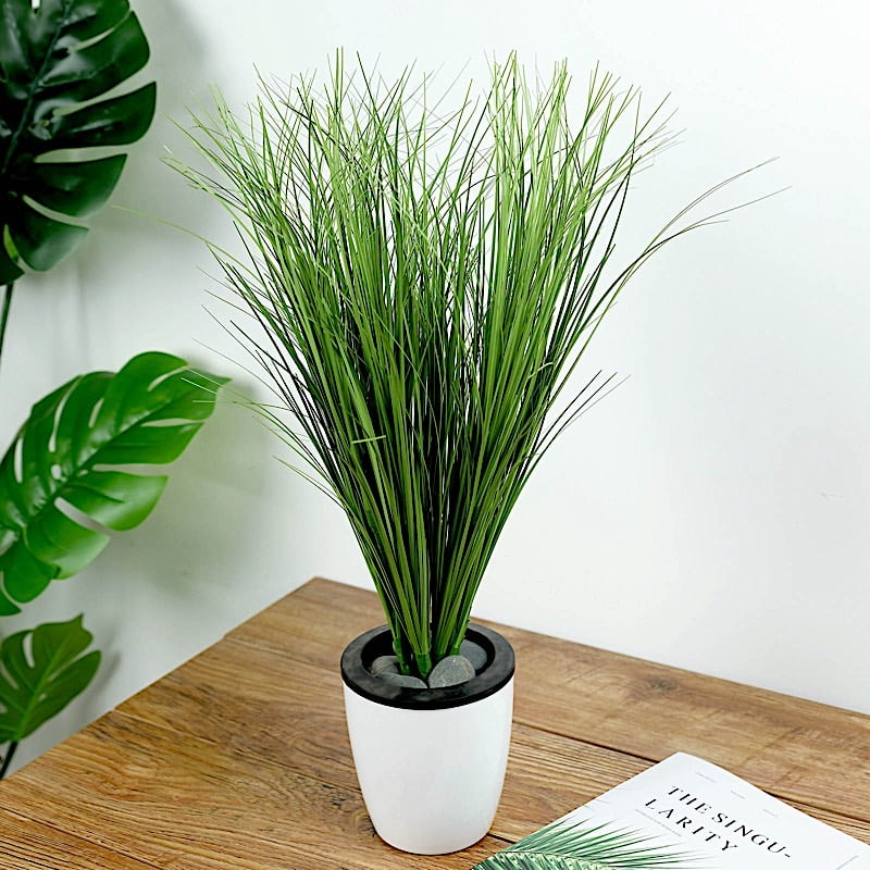 BalsaCircle 3 Green 20Inch tall Artificial Grass Sprays Stems Party Wedding Arrangements