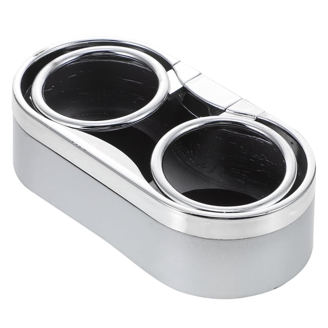 1 Pce Porte-Gobelet Double Multifonction Support de Boisson d'Eau Automobile (Argent)