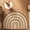 B, variant on Half Circle Door Mat Outdoor,Braided Entryway Rug Front Door Rug Indoor Outside Entrance, Half Round Rug for Entryway, 16x24"