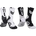 thumbnail image 1 of Elite Basketball Socks, Athletic Sports Socks with 3D Ankle Protection, Compression Cushion Socks for Men & Women, 1 of 7