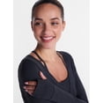 thumbnail image 5 of Athletic Works Women's ButterCore Wrap Top with Built In Bra, Sizes XS-XXXL, 5 of 6