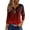 01Red, variant on 3/4 length sleeve womens tops 2025 Spring Henley Neck Casual Print Tunic T Shirts Three Quarter Length Womens Tops