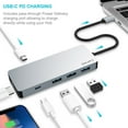 thumbnail image 7 of USB C Hub, EQUIPD Aluminum 6 in 1 USB C to 4K HDMI Multiport Adapter, 3 USB 3.0 Ports, 87W PD, USB C Hub Multiport Adapter Desigend for MacBook Pro/Air HP XPS and Other Type C Devices (Grey), 7 of 7