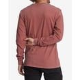 thumbnail image 3 of Billabong Men's Essential Wave Vintage Washed Premium Long Sleeve Tee T-Shirt (Medium, Faded Rose), 3 of 5