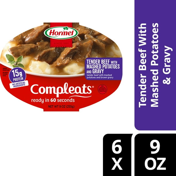 HORMEL COMPLEATS Tender Beef With Mashed Potatoes & Gravy Microwave