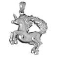 thumbnail image 1 of 18K White Gold Unicorn Pendant - 41 mm, 1 of 2