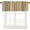 Brun-5, variante sur Rideaux à Rayures Arc-en-Ciel Cantonnière pour Fenêtre Rayures Colorées Vibrantes Art Décoratif Poche pour Tringle Courts Cantonnière pour Cuisine Salon Salle de Bain Chambre 54x18 Pouces