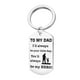 thumbnail image 1 of Llavero en inglés "To My Dad", regalo del día de Son, llavero para bolso, colgante, llavero para coche, llavero para bolso, mochil, 1 of 9