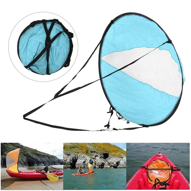 Voile de Kayak en Taffetas de Polyester, avec Fenêtre Transparente Design Compact pour Canot Bateau Sports Nautiques Protection UV