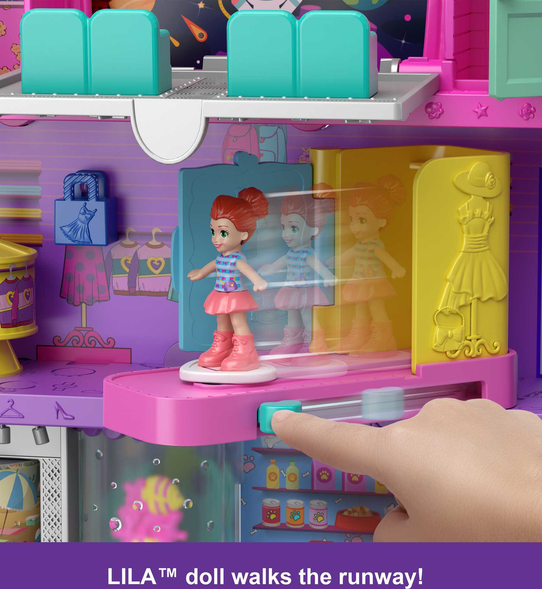 Polly Pocket Pollyville Mega Mall Playset With Themed Accessories - image 6 of 7