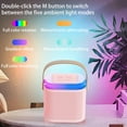thumbnail image 3 of MINKUROW Mini Karaoke Machine for Kids,Portable Bluetooth Speaker with Wireless Microphone for Kids Toddler,Gifts for Girls and Boys Birthday (Pink 2 mic) (White 1 mic), 3 of 6