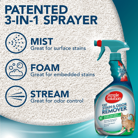 Simple Solution Multi-Surface Cat Stain and Odor Remover - 32 oz.