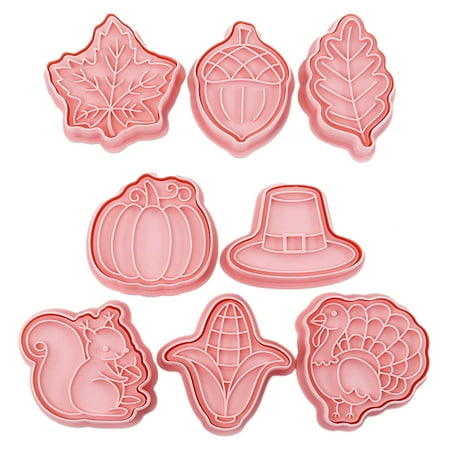 

Paste Mould Press Baking Utensils Food-grade Plastic Cake Mold Cake Plunger Thanksgiving Theme Cake Decoration Durable