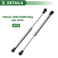 thumbnail image 6 of Unique Bargains 2 Pcs 35lb/160N 10inch/254mm Plastic End Fitting Lift Support Struts Silver Tone, 6 of 8