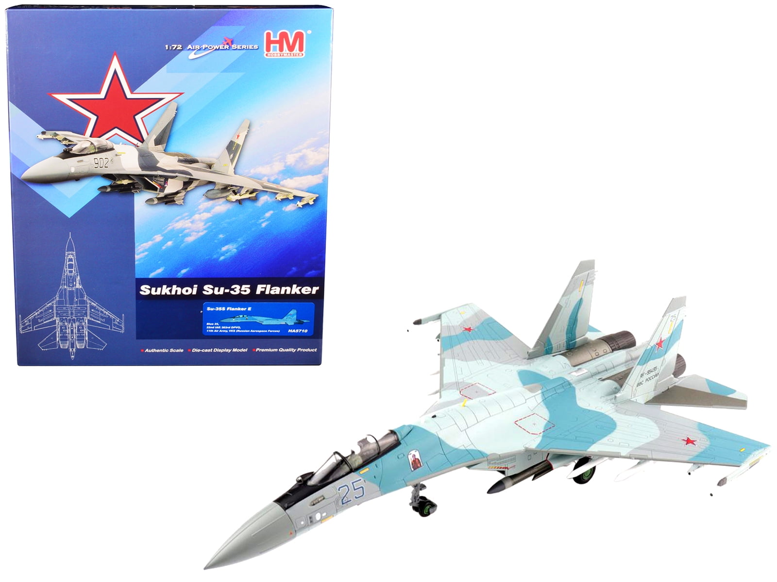 Sukhoi SU-35 Super Flanker Diecast Model Aircraft