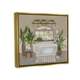 thumbnail image 3 of Stupell Lather Rinse Soak Bathroom Greenery Typography Painting Gold Floater Framed Art Print Wall Art, 3 of 6
