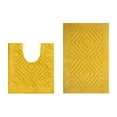 thumbnail image 2 of Better Trends Trier Collection is Ultra Soft Plush and Absorbent Tufted Bath Mat Rug 100 Percent Cotton in Vibrant Colors, 2 Piece Set, Yellow, 2 of 2