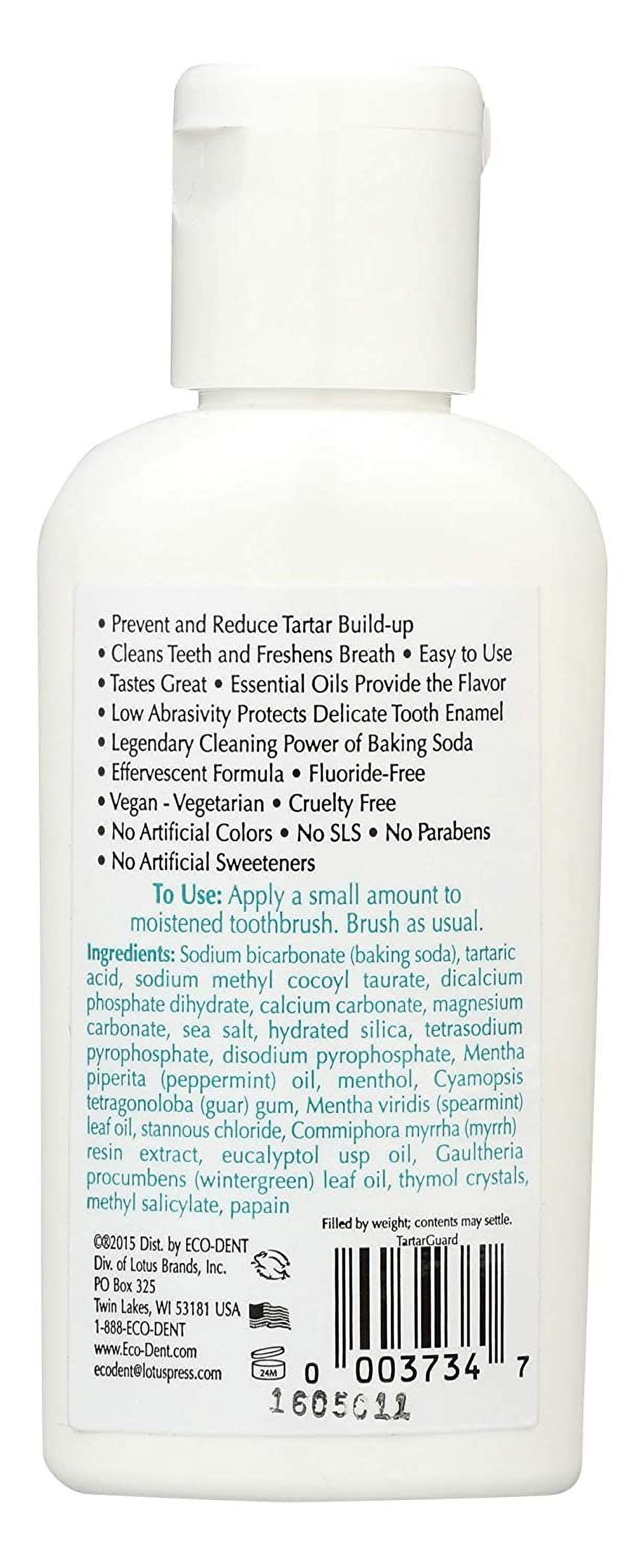 Eco-Dent Tartar Guard Baking Soda Toothpowder, Fresh Mint, 2 oz, 2-Pack