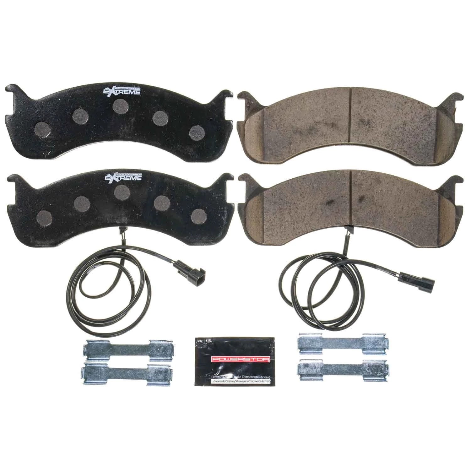 PowerStop Front Z36 Truck and Tow Carbon-Fiber Ceramic Brake Pad Set with Hardware Z36-786B
