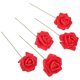 thumbnail image 4 of Artificial Flower Red Rose Branch Decor for DIY Bouquet 50Pcs, 4 of 5