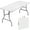 White, variant on SUGIFT 5 ft Folding Table Plastic Foldable Table Portable Plastic Table for Indoor Outdoor Use and Events, White
