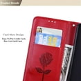 thumbnail image 4 of for Samsung Galaxy S22 Plus (Not S22) Wallet Case for Women, Rose Flower Cover with Credit Card Holder Cash Pockets [Wrist Strap] Flip Phone Case for Samsung Galaxy S22 Plus RS Red, 4 of 14