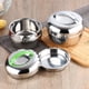 thumbnail image 4 of Matsuzay Fiambrera aislada Contenedor de comida en forma de fruta de acero inoxidable Antiadherente Bento Redonda Mess Oficina Escuela al Cocina y Comedor 0.8 l/mango plateado, 4 of 6
