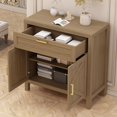 thumbnail image 3 of GloryStar Buffet Armoire Bahut Console avec Rangement Crédence Table avec 2 Portes Tablette Ajustable Café, 3 of 6