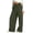Army Green, variant on Ahabrexf Wide Leg High Waist Pants for Women, Smocked Casual Trousers with Pockets, Loose Long Polyester Pants