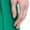 Green, variant on Badgley Mischka womens  V-Neck Ruffle Gown, 10, Green