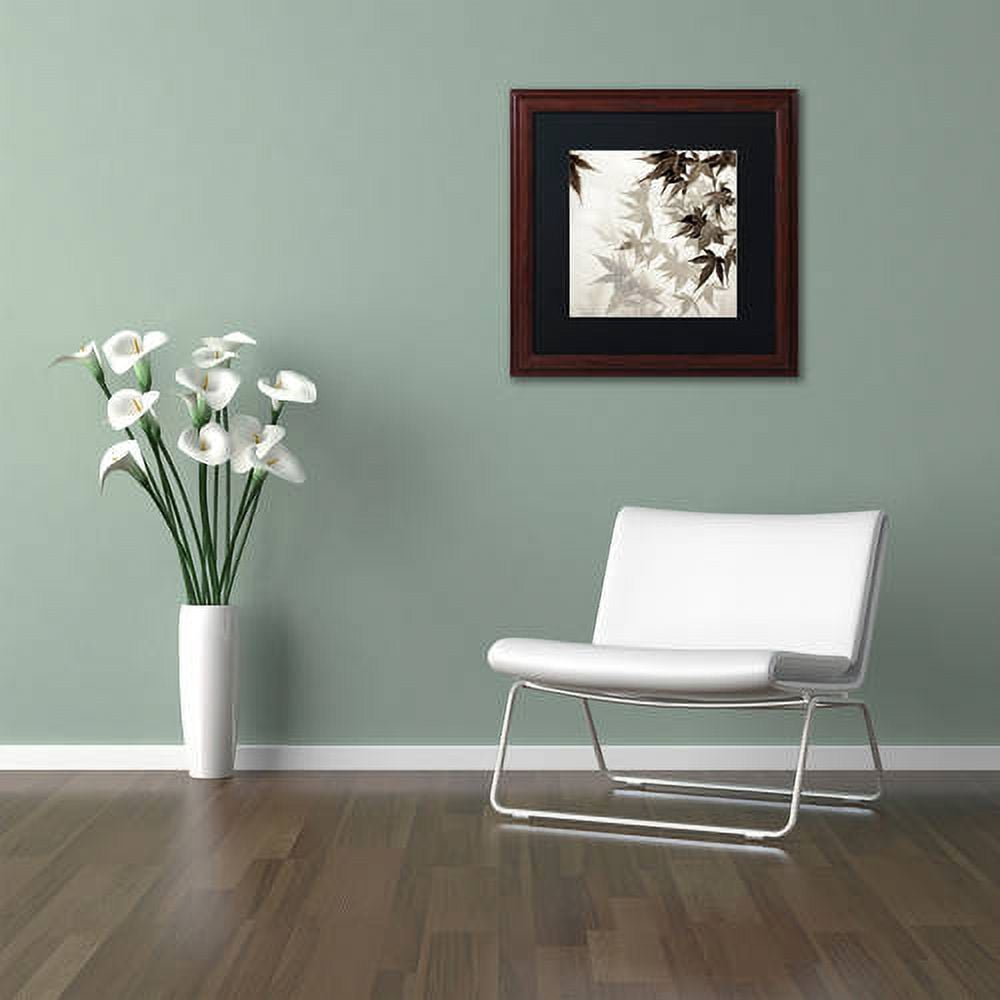 Trademark Fine Art "Florison 57" Canvas Art by Alan Blaustein, Black Matte, Wood Frame