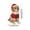 C, variant on Cute Christmas Hat Dog Figurines, Resin Decorations of Corgi Bichon Labrador, Holiday Tabletop Decor for Dog Lovers(A)
