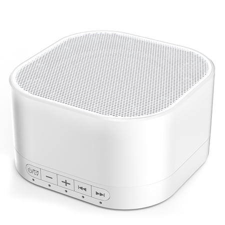 Magicteam Sleep Sound White Noise Machine with 40 Non Looping Natural Soothing Sounds and Memory Function 32 levels of volume powered by AC or USB and Sleep Timer Sound Therapy for Baby Kids Adults.
