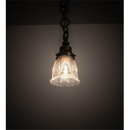

Meyda 203682 4.25 in. Revival Summer Wheat Mini Pendant - Craftsman Brown