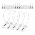 thumbnail image 1 of 1000 Pcs Plastic Tamper Seals Tags Security Tags Seals Safety Numbered Zip Ties Labels White, 1 of 7