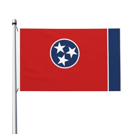 Tennessee Flag Flag Double Sided Printed 3x5 Ft Flag Banner Suitable For Yard Outdoor Party Decorative
