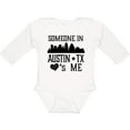 thumbnail image 3 of Inktastic Austin Texas Someone Loves Me Skyline Boys or Girls Long Sleeve Baby Bodysuit, 3 of 5