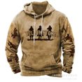 thumbnail image 1 of Sudadera con capucha Retro para hombre, ropa informal diaria con estampado 3D de gran tamaño, otoño, cubierta Harajuku para hombre, 1 of 5