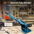 thumbnail image 4 of Accreate Hand Bender Tool, 0-180°Bend 3/8" to 1" with 7 Dies, Heavy Duty Pipe Metal Copper Tube Bender, 4 of 8